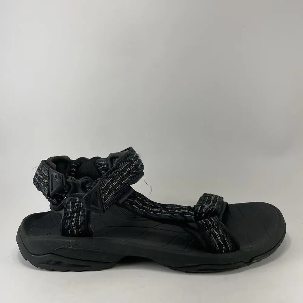 Teva Terra Fi Lite Black Sandals Mens Size 12 M Strappy Outdoor Hiking Athletic